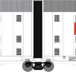 Athearn 24746 N Auto-Max Carrier, KCS #8154
