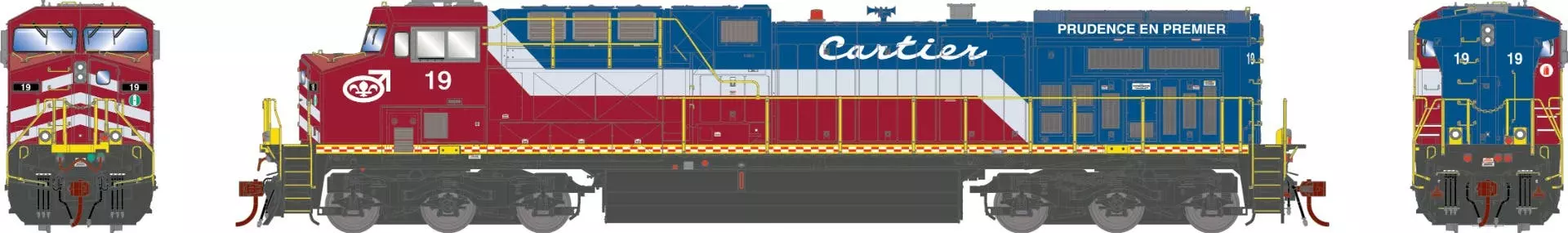 Athearn G31794 HO GE AC4400CW Quebec Cartier Railway #19 With Sound