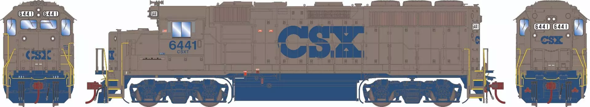 Athearn G64930 HO EMD GP40P-2 CSX #6441 With Sound