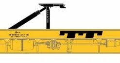 Athearn GN14366 N F89-F TOFC Flat Car Trailer Train - Yellow #152638
