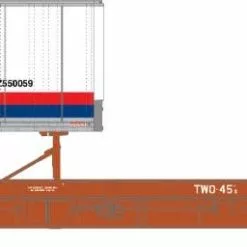Athearn GN14368 N F89-F TOFC Flat Car With 45ft Fruehauf Z-Van Trailer Southern Pacific #900999 / TDSZ #550059