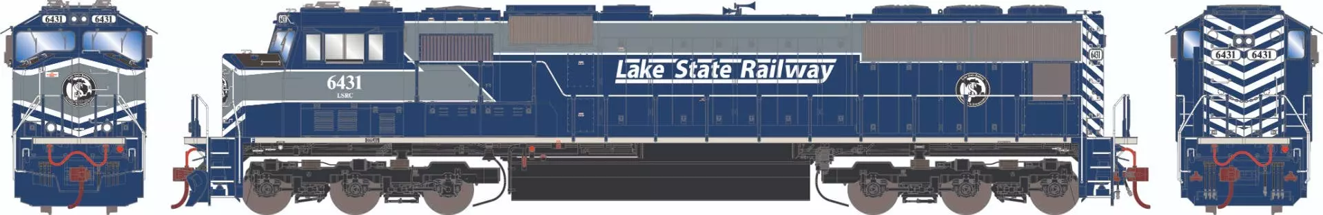 Athearn G71223 HO EMD SD70-Series Diesel Locomotive Lake State Railway #6431 With Sound