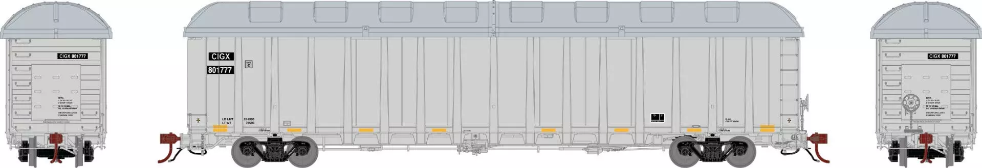 Athearn GN12562 N NSC 6400 Gondola With Load Or Cover The CIT Group #801777