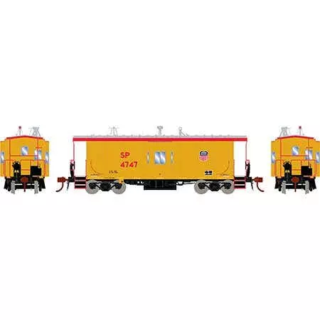 Athearn #G78401 HO Bay Window Caboose W/Lights/Sound, UP/SP #4747