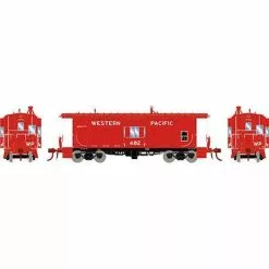 Athearn #G78599 HO Bay Window Caboose W/Lights,Western Pacific#482