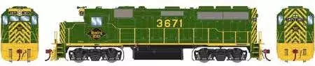 Athearn #G64690 GP40-2 W/DCC & Sound RDG #3671