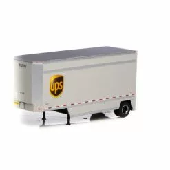 Athearn #90208 28' Drop Sill Trailer UPS W/Shield #202017