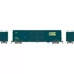 Athearn #90572 FMC 60' DD/SS Hi-Cube Box CSX #166701 Primed For Grime