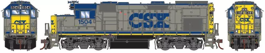 Athearn G13334 HO EMD GP15T Diesel Locomotive CSX #1504 With Sound