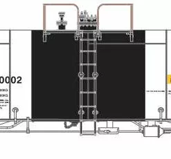 Athearn GN15313 N 13k Acid Tank Car GE Rail Services #130002