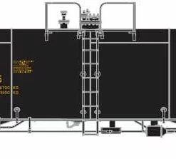Athearn GN15325 N 13k Acid Tank Car Union Tank Car-Black #13825