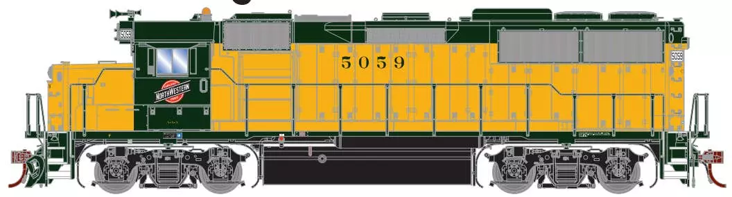Athearn G65930 HO GP50 Chicago & North Western #5082 With Sound